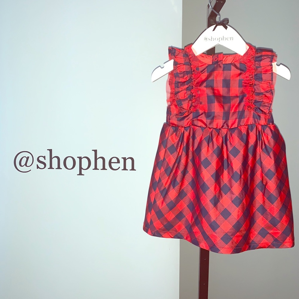 Cat & Jack Plaid dress sz/18m